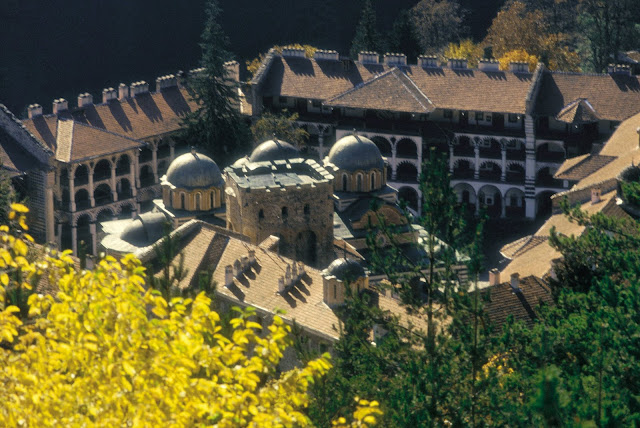 Rila Monastery ariel view